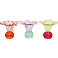 GLASVASEN san remo bunt 3er-Set - Multicolor, Glas (13.5/12.2cm) - FURNARO