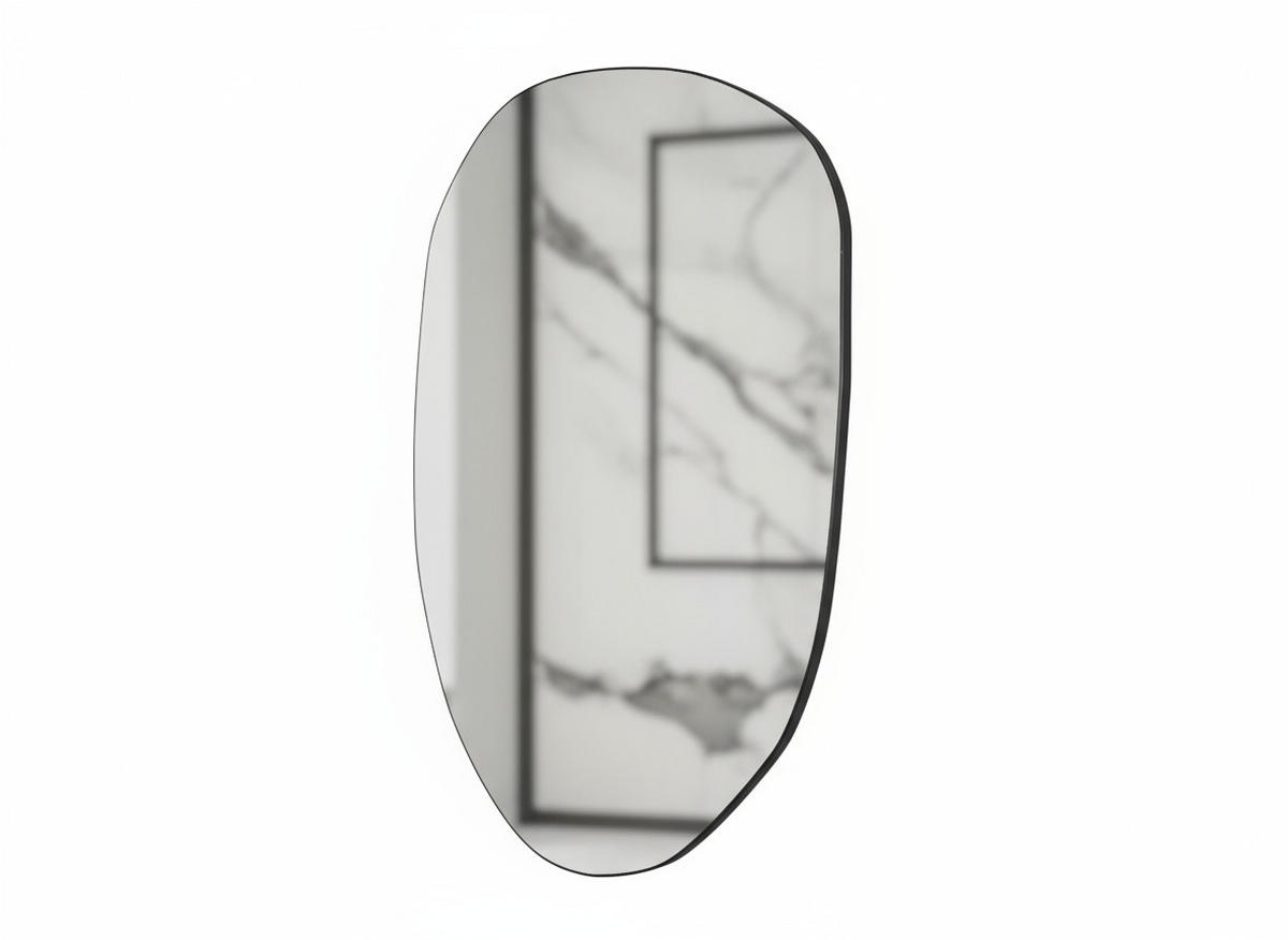 DEKOSPIEGEL 55x75 cm Transparent Wandspiegel Asymmetrisch - Transparent, Glas (75/55/3cm) - Ibonto