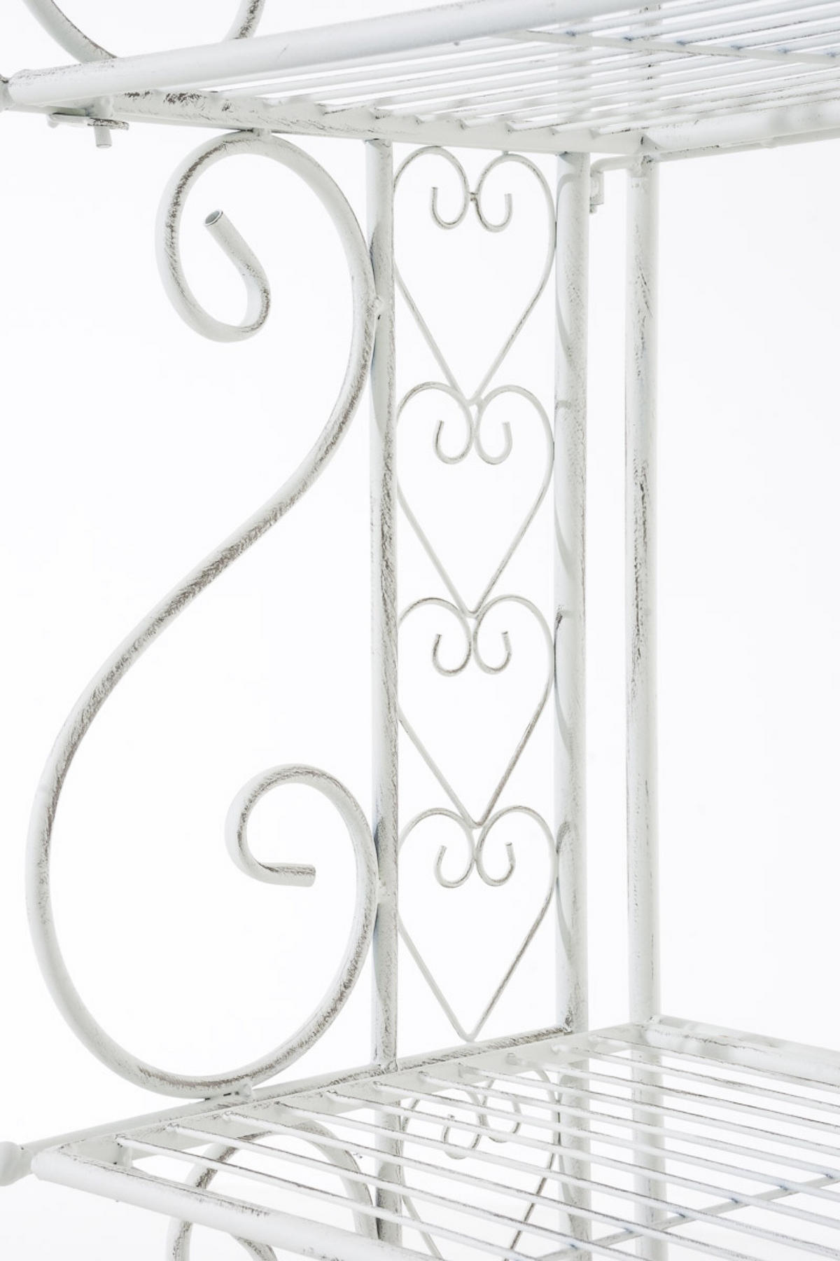 STANDREGAL Anton antik weiß - Weiß, Metall (61/153/33cm) - TPFGarden