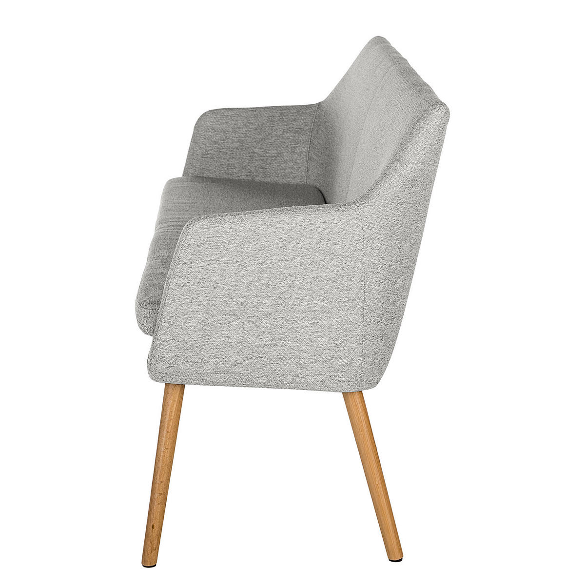 KÜCHENSOFA - Eichefarben/Hellgrau, Eichenholz/Holz (159/86/56cm) - home24
