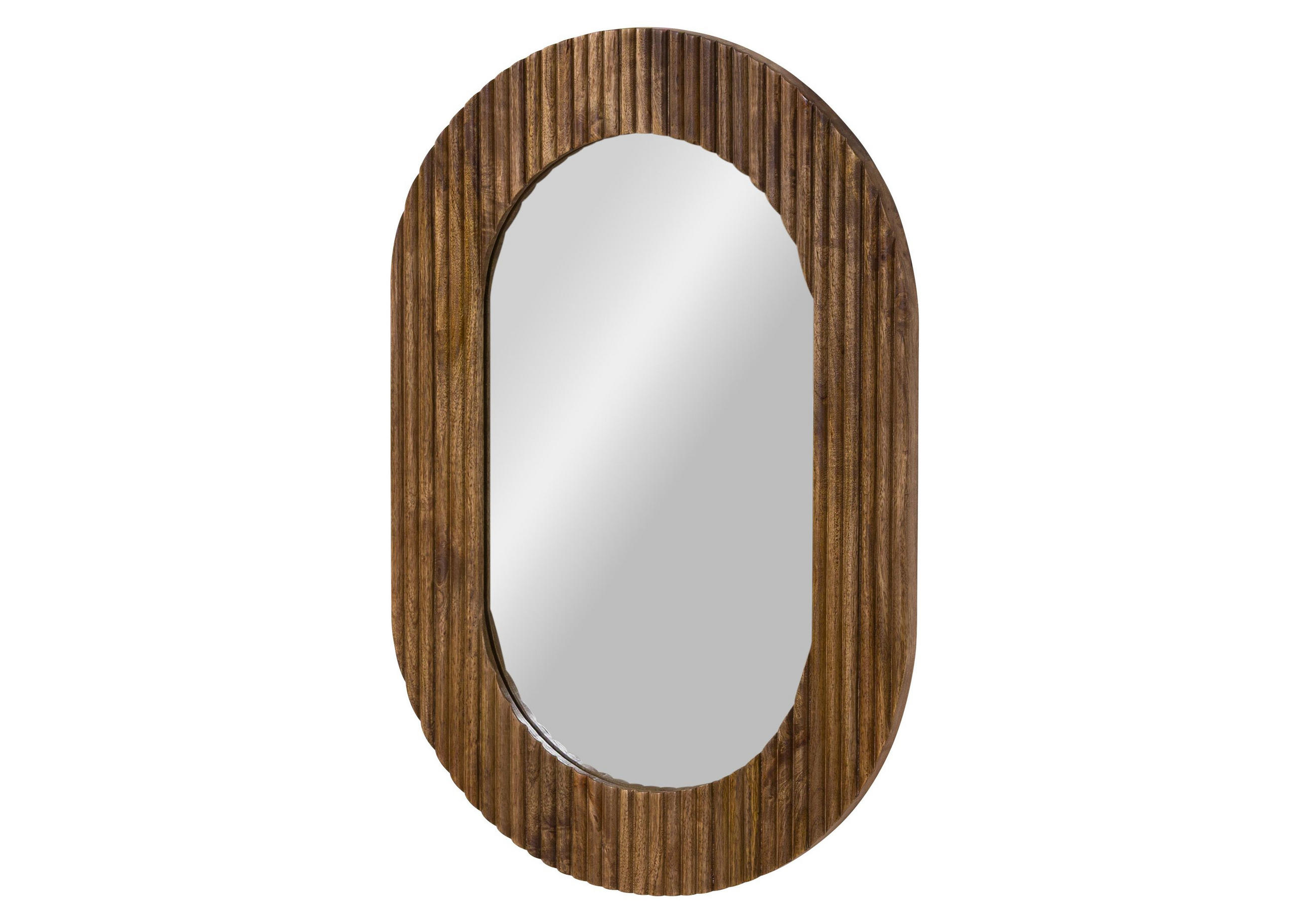 WANDSPIEGEL Mango 50x3x75 braun lackiert BARCELONA #260 - Braun, Holz (50/75/3cm) - Massivmoebel24