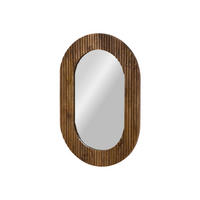 WANDSPIEGEL Mango 50x3x75 braun lackiert BARCELONA #260 - Braun, Holz (50/75/3cm) - Massivmoebel24