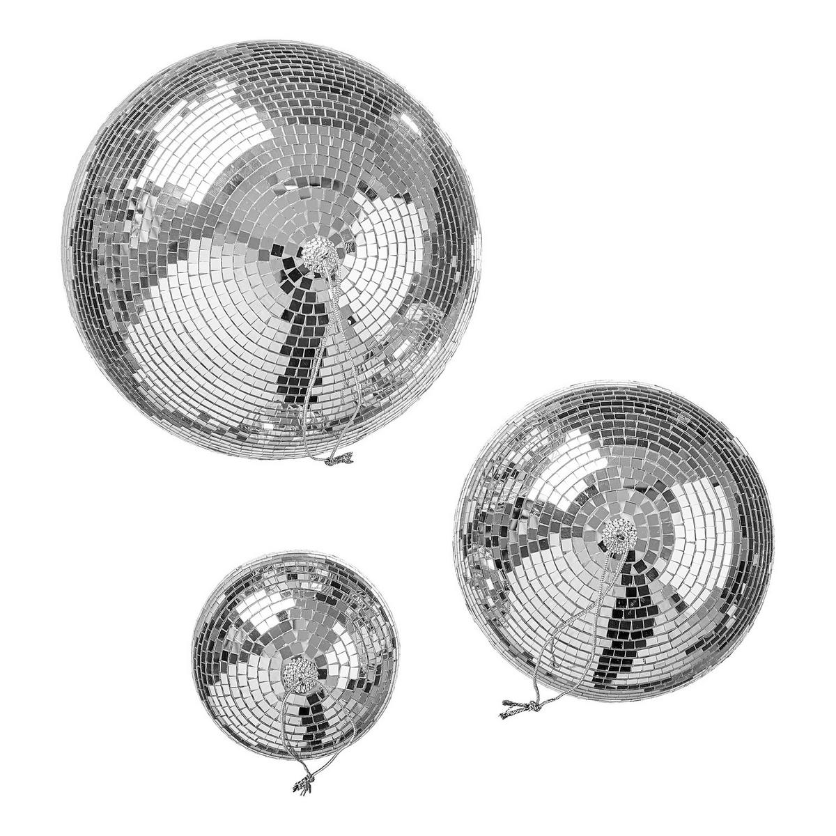 SPIEGELKUGEL Disco - Silberfarben, Glas/Kunststoff (20/20/20cm) - Butlers