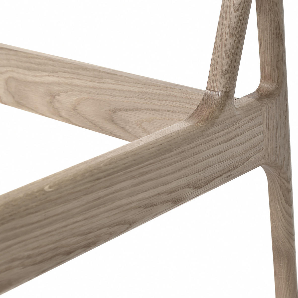 BETT - Eiche massiv - Eichefarben, Textil (180/200cm) - home24