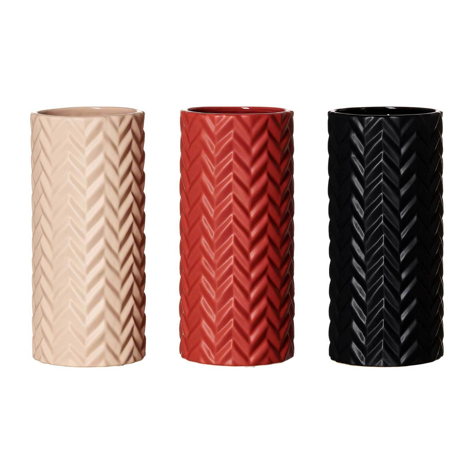 VASEN Zick Zack bunt 25 cm 3er Set - Multicolor, Keramik (25cm) - Ritzenhoff Breker