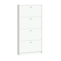 SCHUHSCHRANK weiß - Weiß, Holzwerkstoff (75/148/17cm) - ebuy24