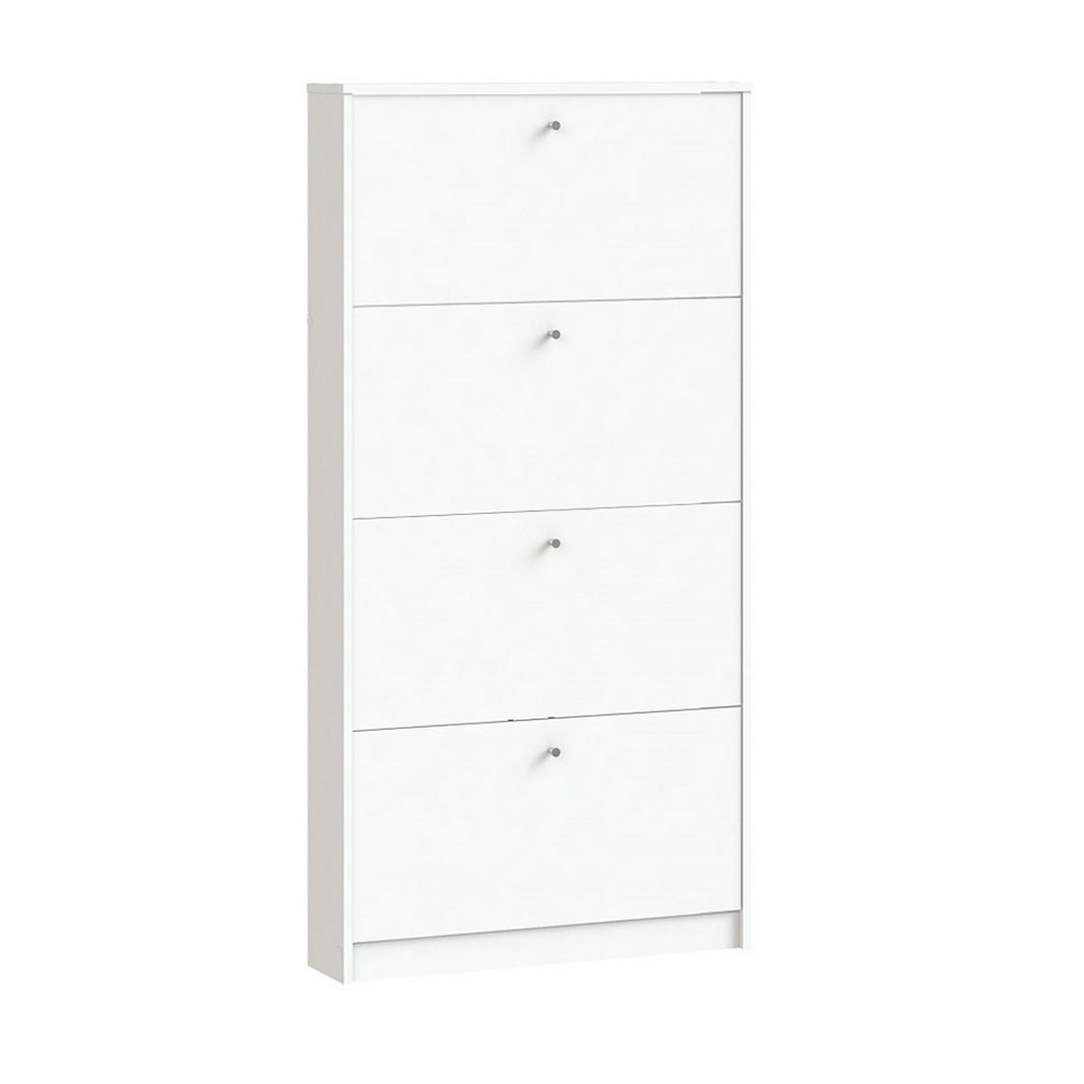 SCHUHSCHRANK weiß - Weiß, Holzwerkstoff (75/148/17cm) - ebuy24