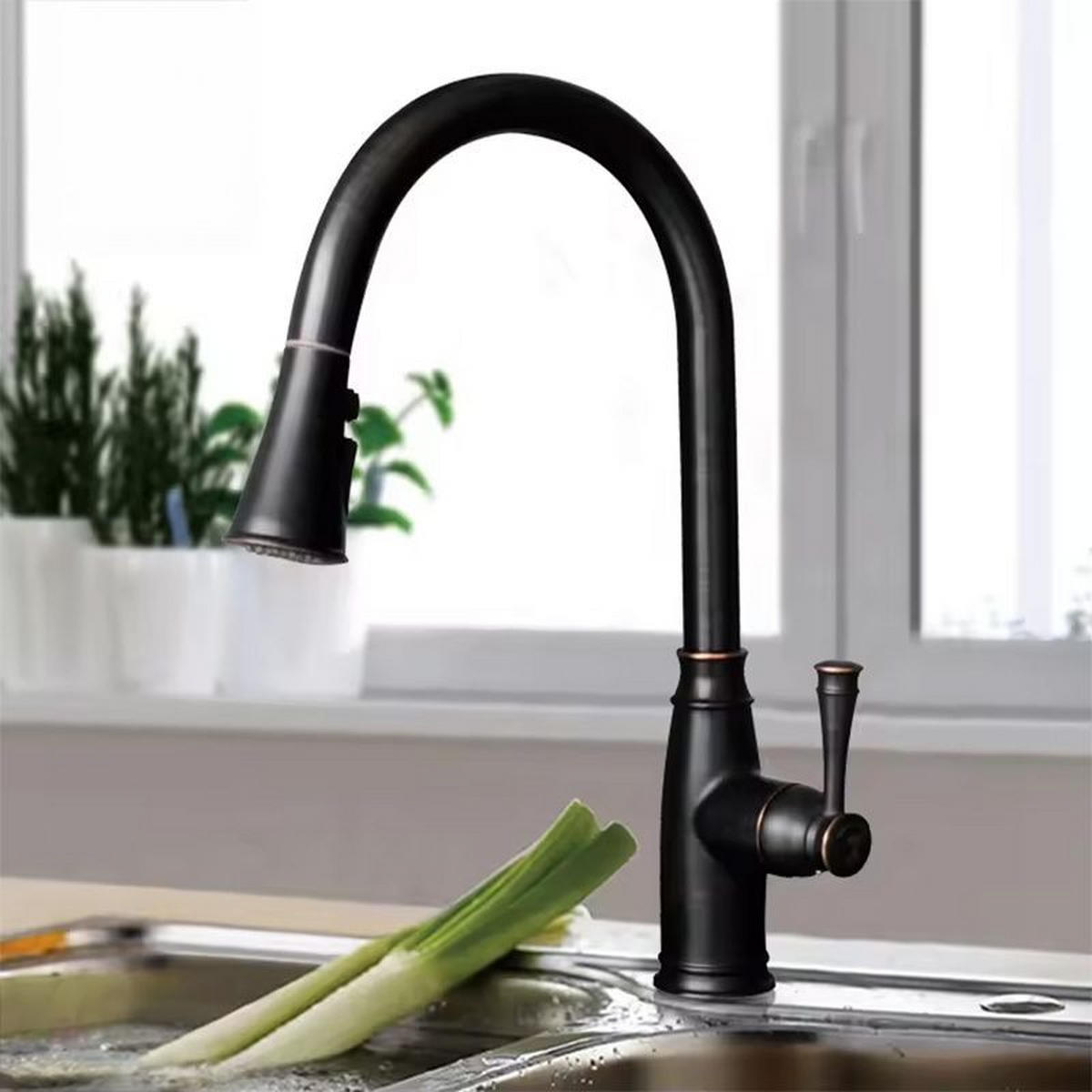 KÜCHEARMATUR Rea Deco Old Black High - Schwarz, Metall (6.5/43/28cm) - REA
