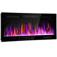 ELEKTROKAMIN DE-17070 Wandmontage 12 Farben 900/1800 W Schwarz - Schwarz, Metall (106.7/47/9.4cm) - ComfortXL