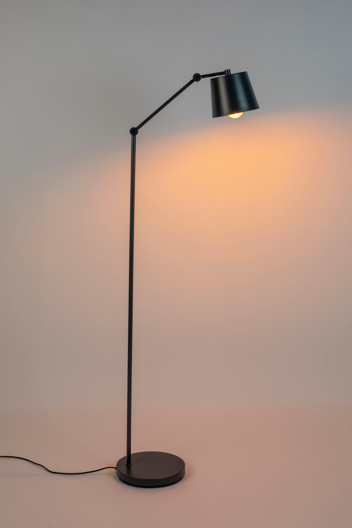 STEHLAMPE Hajo - Grau - 55/25/135 cm - Grau, Metall (55/25/135cm)