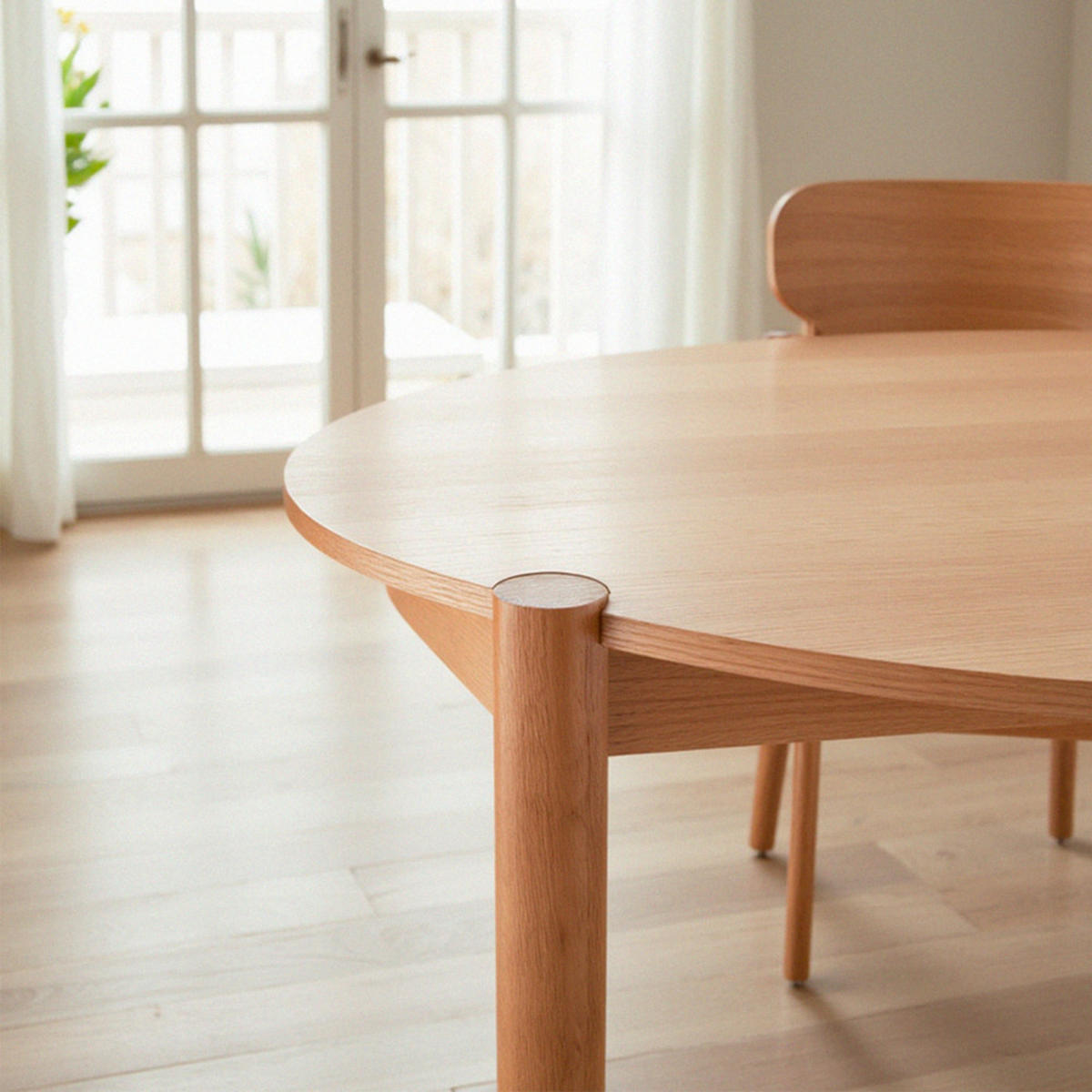 ESSTISCH - Esstisch für 4 Personen aus Holz - Klares Holz - Eschefarben, Holz (120/120/75cm) - Drawer