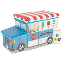 AUFBEWAHRUNGSBOX mit Deckel Kinder Icecr - Multicolor, Kunststoff (26.5/55cm) - Bieco Spielwaren
