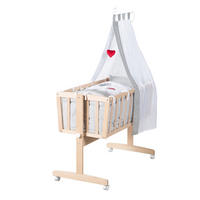 BABYWIEGENSETT Adam & Eule - Naturfarben, Holzwerkstoff/Textil (40/90cm) - Roba
