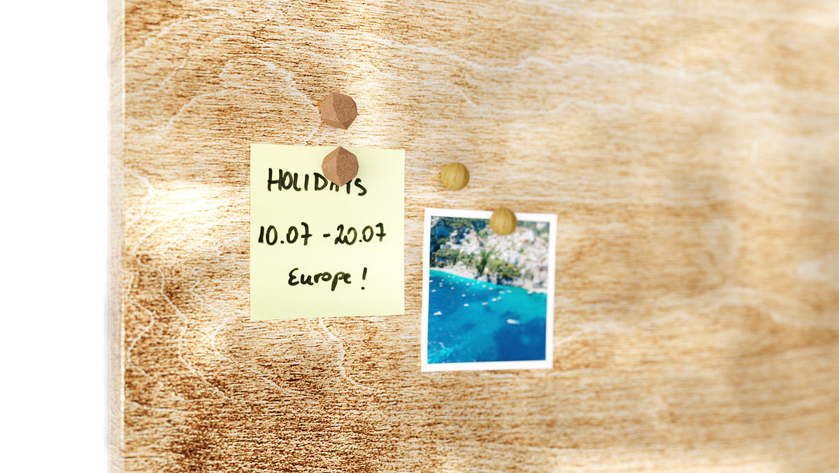 MAGNETTAFEL MetalBoard, MASSIVHOLZ 90x60 cm - Braun, Metall (90/60/1.8cm) - ALLboards