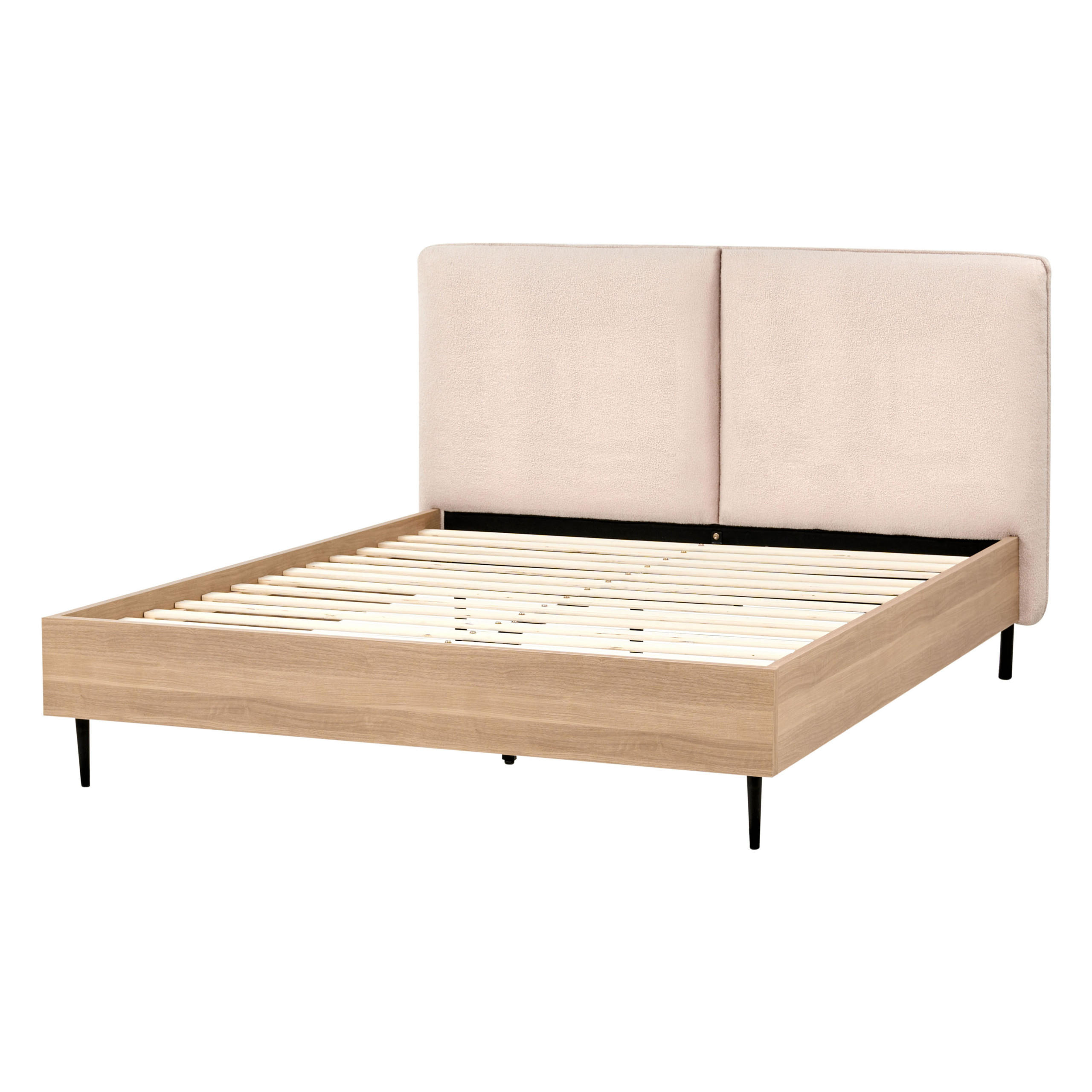 Beliani Bett Beige 140x200 cm