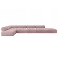 ECKSOFA modulares Sofa Favio-L3 - 475x190x70 cm Rosa Cord - Rosa, Holzwerkstoff/Textil (475/190cm) - ALTDECOR