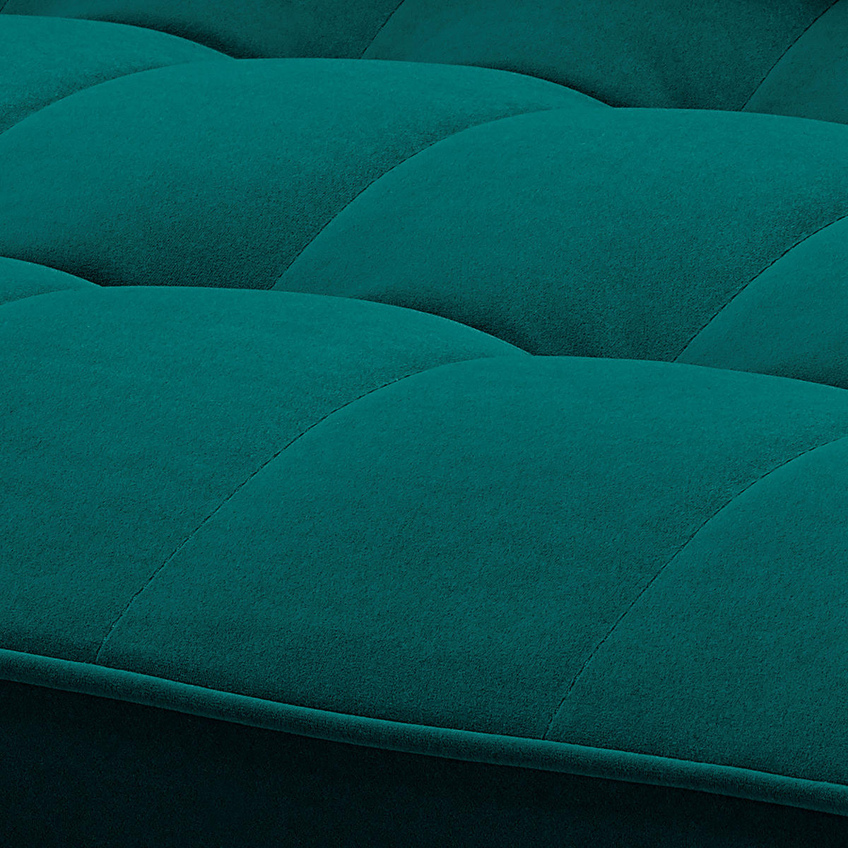 SESSEL - Samt - Dunkelbraun/Petrol, Birkenholz/Textil (90/80/86cm) - home24