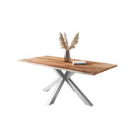 ESSTISCH POLLY - Beige/Naturfarben, Holz (100/220/77cm) - SAM