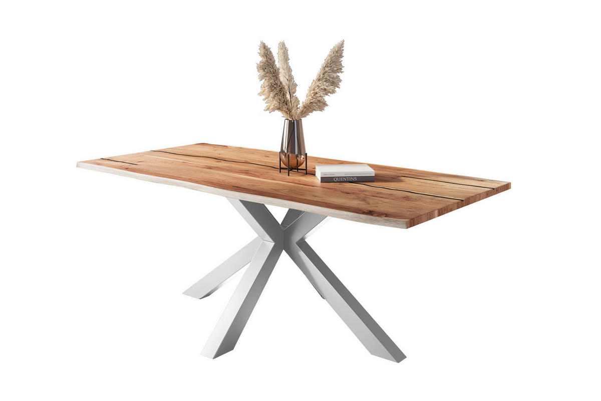 ESSTISCH POLLY - Beige/Naturfarben, Holz (100/220/77cm) - SAM