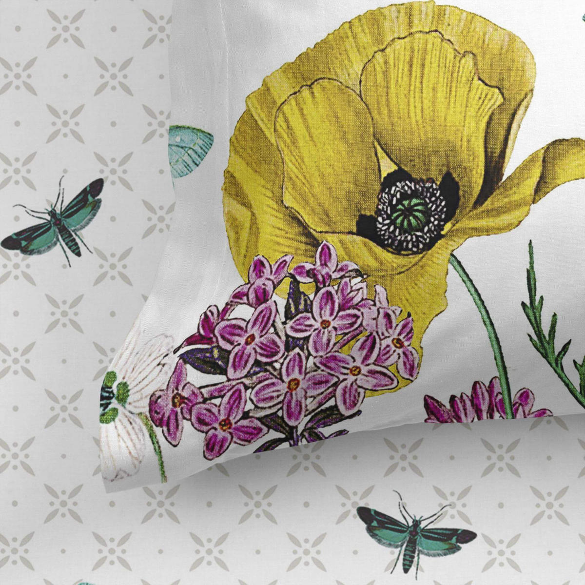 SPANNBETTTUCH birds of paradise 140x200x32 cm mehrfarbig - Multicolor, Textil (140/200cm) - Happy Friday