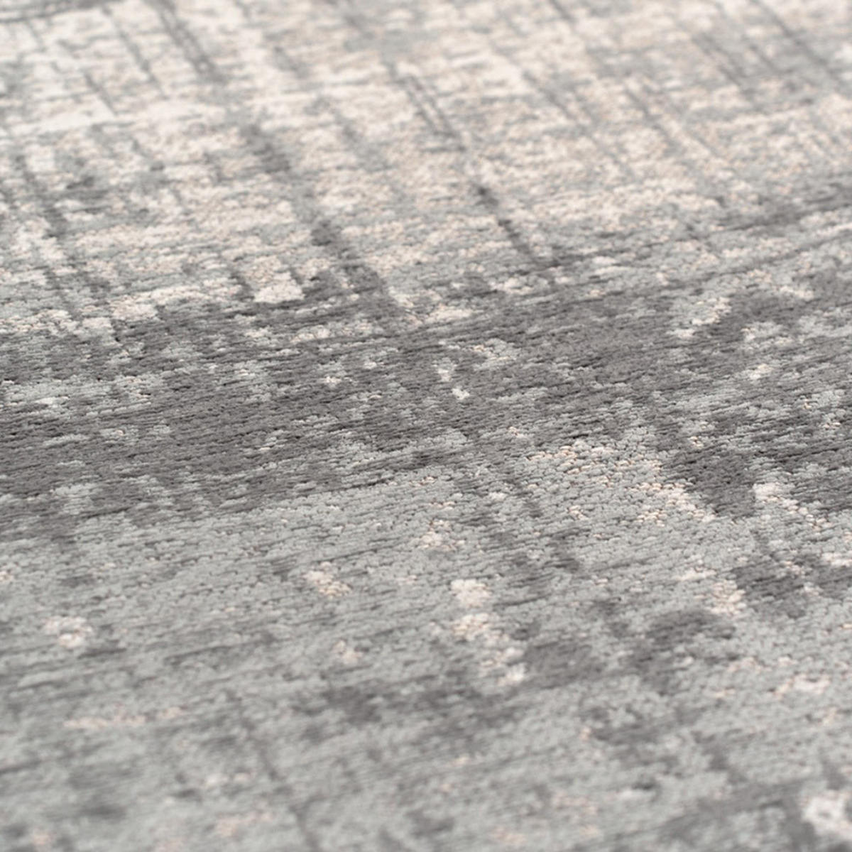 TEPPICH Jersey Stone Mad Men Griff 240/240 cm - Grau, Kunststoff/Textil (240/240cm) - Louis De Poortere