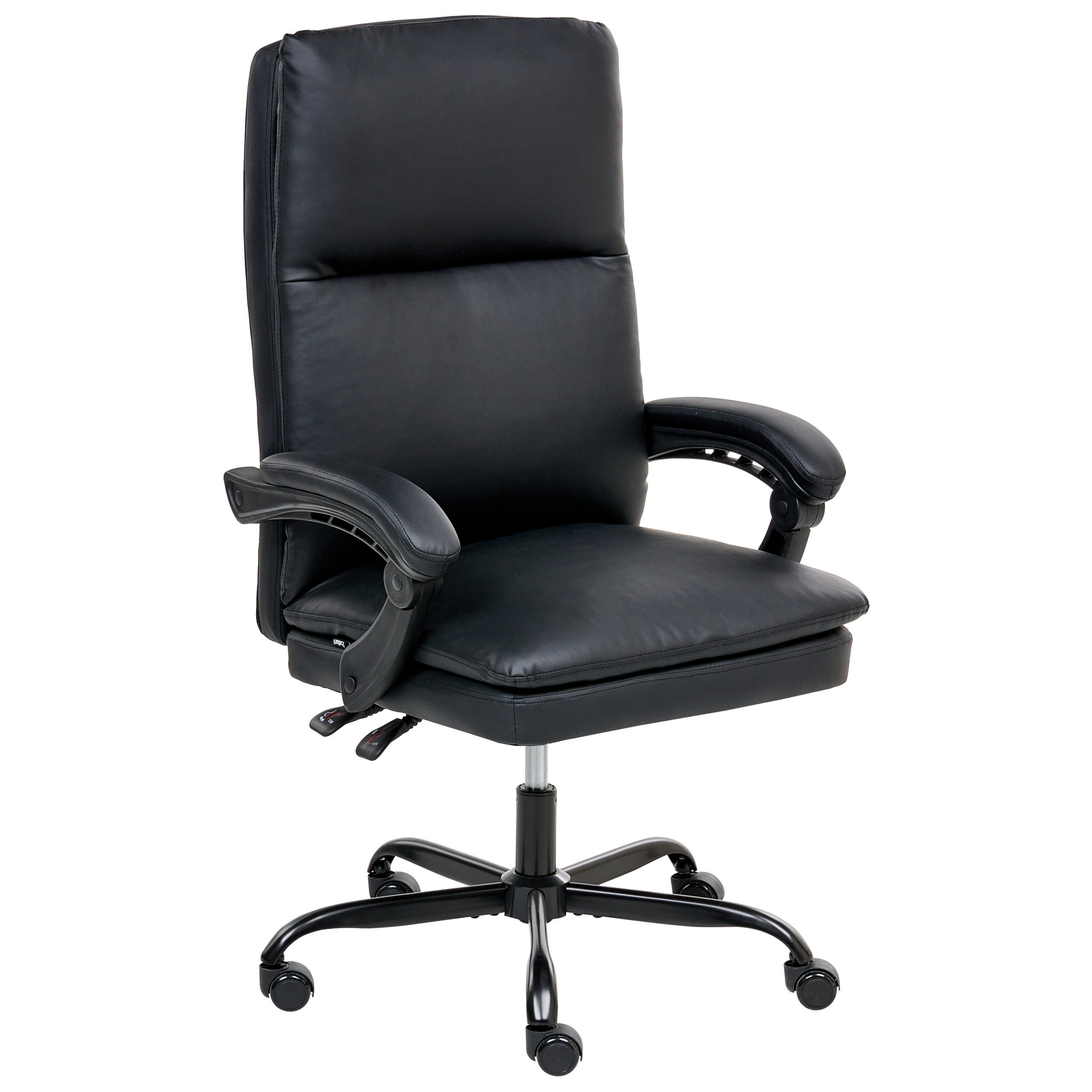 CHEFSESSEL Schwarz Serene - Schwarz, Kunststoff (70/105/70cm) - Beliani