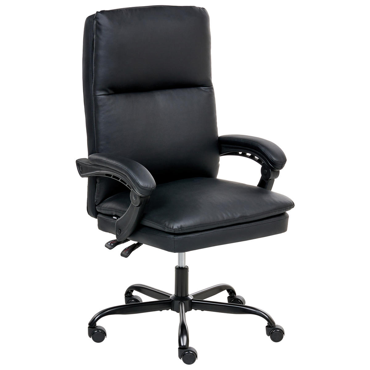 CHEFSESSEL Schwarz Serene - Schwarz, Kunststoff (70/105/70cm) - Beliani