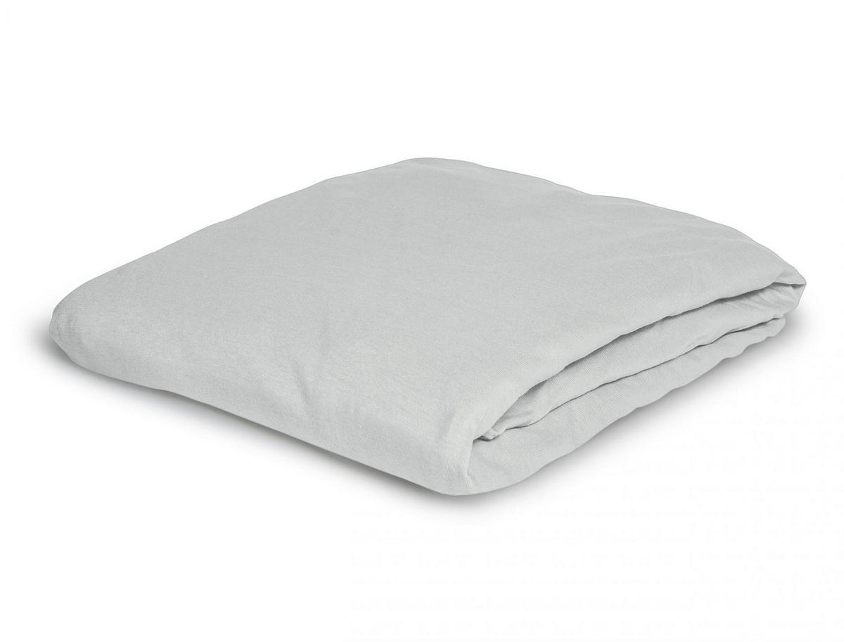SPANNBETTTUCH NEPTUN 0005 - Silberfarben, Textil (100/200cm) - Irisette