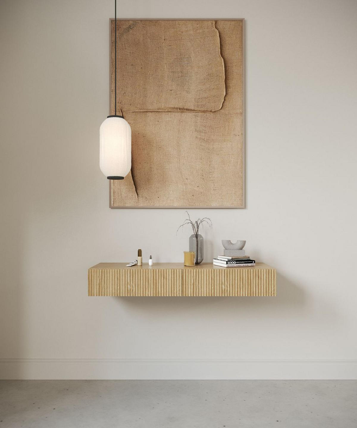 WANDKONSOLE Nolie Eichenholzoptik 110 cm - Eichefarben, Holzwerkstoff (110/17/40cm) - Selsey