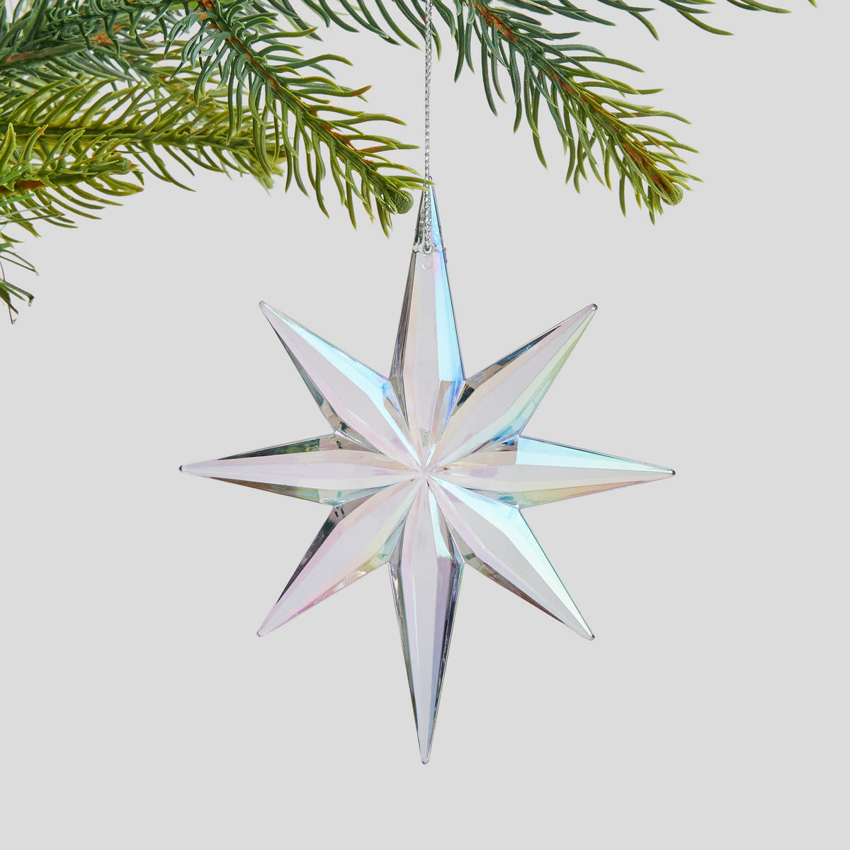 WEIHNACHTSDEKO Hängend STARSIO, 10 x 12 cm, Mehrfarbig, Christbaumschmuck, Weihnachtsbaumdekoration, Christmas, Xmas - Multicolor, Kunststoff (10.5/12/0.5cm) - home&you