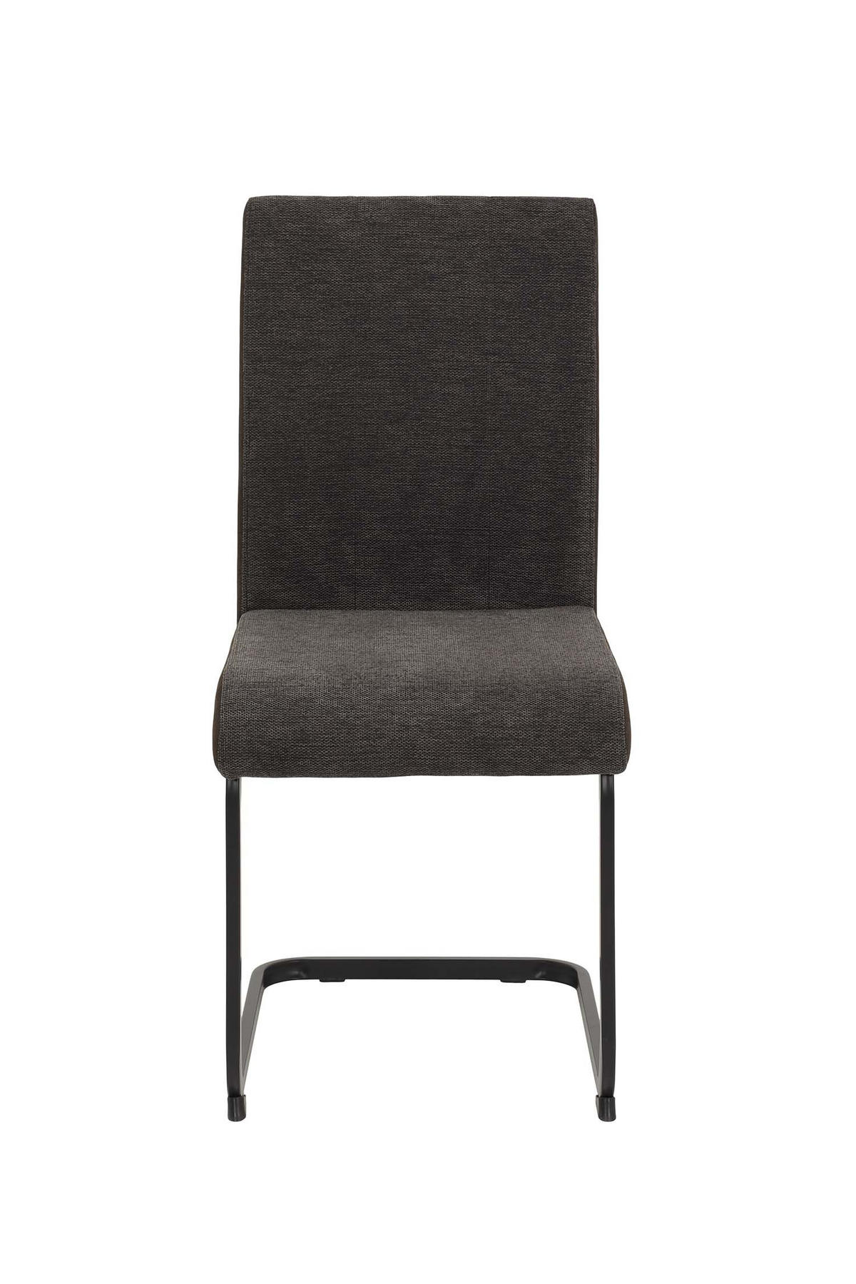 SCHWINGSTUHL 2 Stück Linn - Webstoff Braun - Schwarz/Braun, Textil/Metall (43/92/52cm) - Hela Vertriebs GmbH