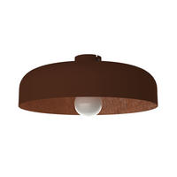 DECKENLEUCHTE Tuzzi - Braun, Metall (40/40/12cm) - Lumicom