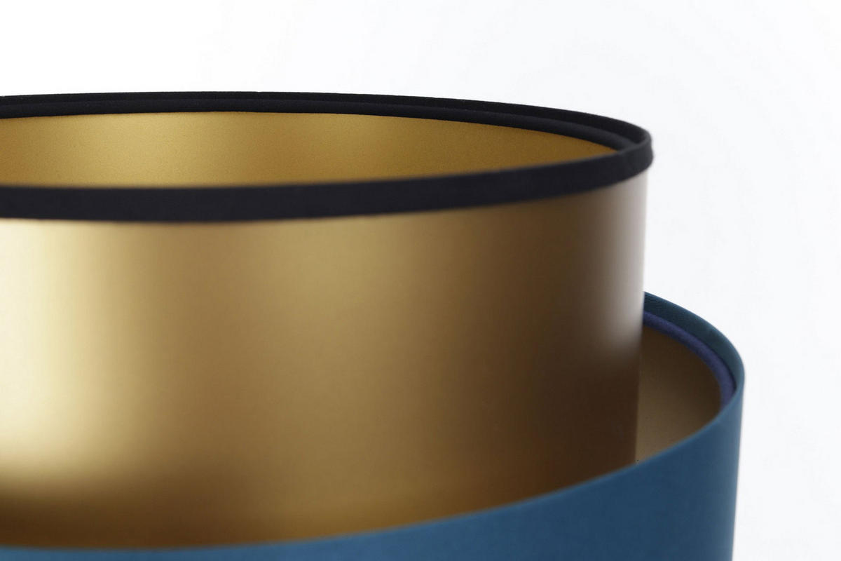 TISCHLAMPE Blau 30/45 cm - Goldfarben, Kunststoff (30/0.7/45cm) - ONZENO