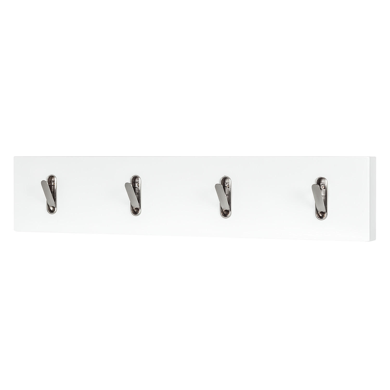 GARDEROBENLEISTE - Weiß, Holzwerkstoff (76/15/3.6cm) - home24