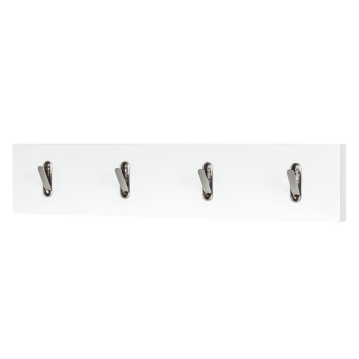 GARDEROBENLEISTE - Weiß, Holzwerkstoff (76/15/3.6cm) - home24