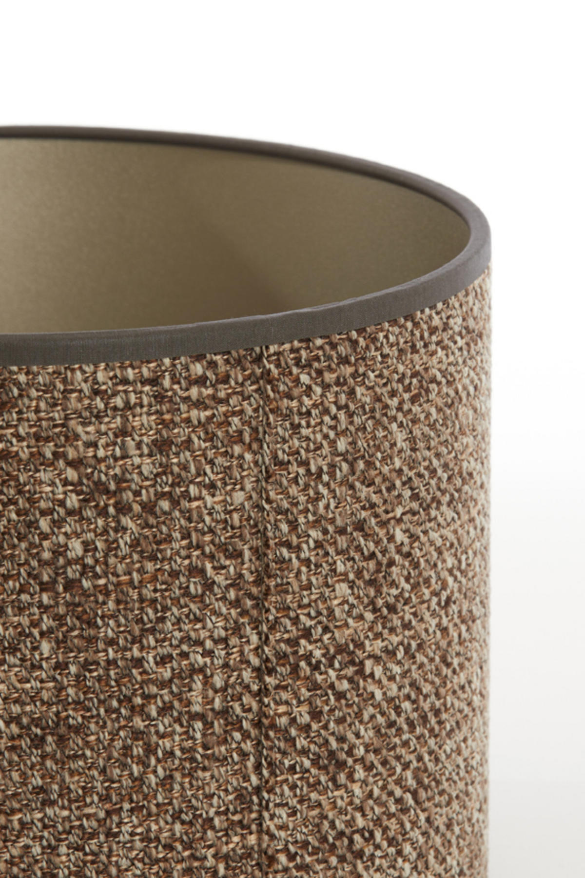 LAMPENSCHIRM Saverna Braun Ø20/15 cm - Braun, Textil (20/20/15cm) - Light & Living
