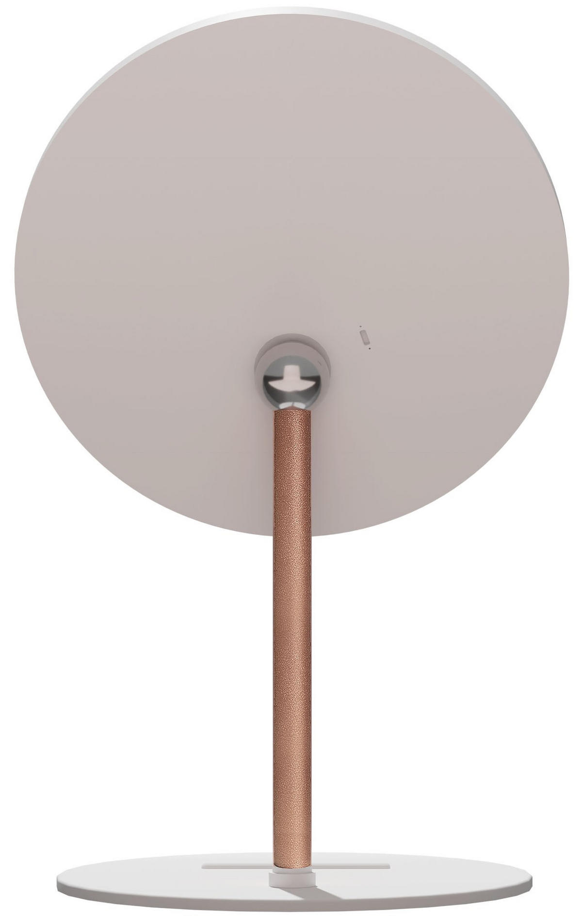 SCHMINKSPIEGEL rund 19 cm Kunststoff Weiß - Weiß, Kunststoff (19/31/19cm) - CLP