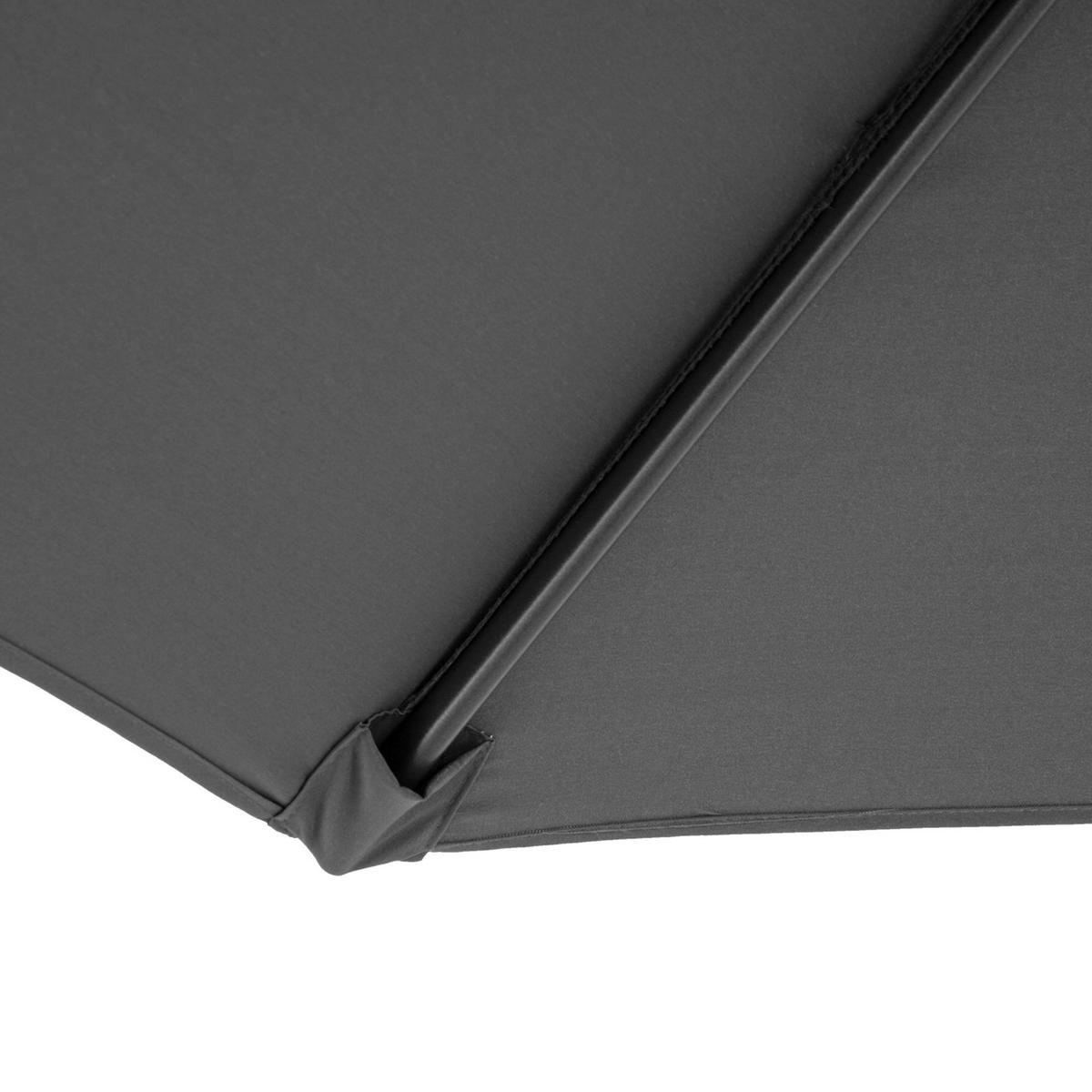 SONNENSCHIRM, Stahl, Polyester, Grau - Grau, Metall (2.95/2.95cm) - Outsunny