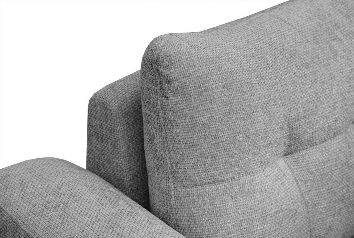 SOFA SALVINI 2-Sitzer, grau - Schwarz/Grau, Holzwerkstoff/Textil (176/88/99cm) - Courtois Laville