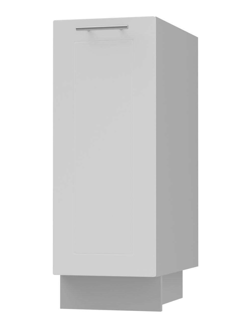Feldmann-Wohnen Küchenunterschrank Weiß, Grau 30x82x50 cm