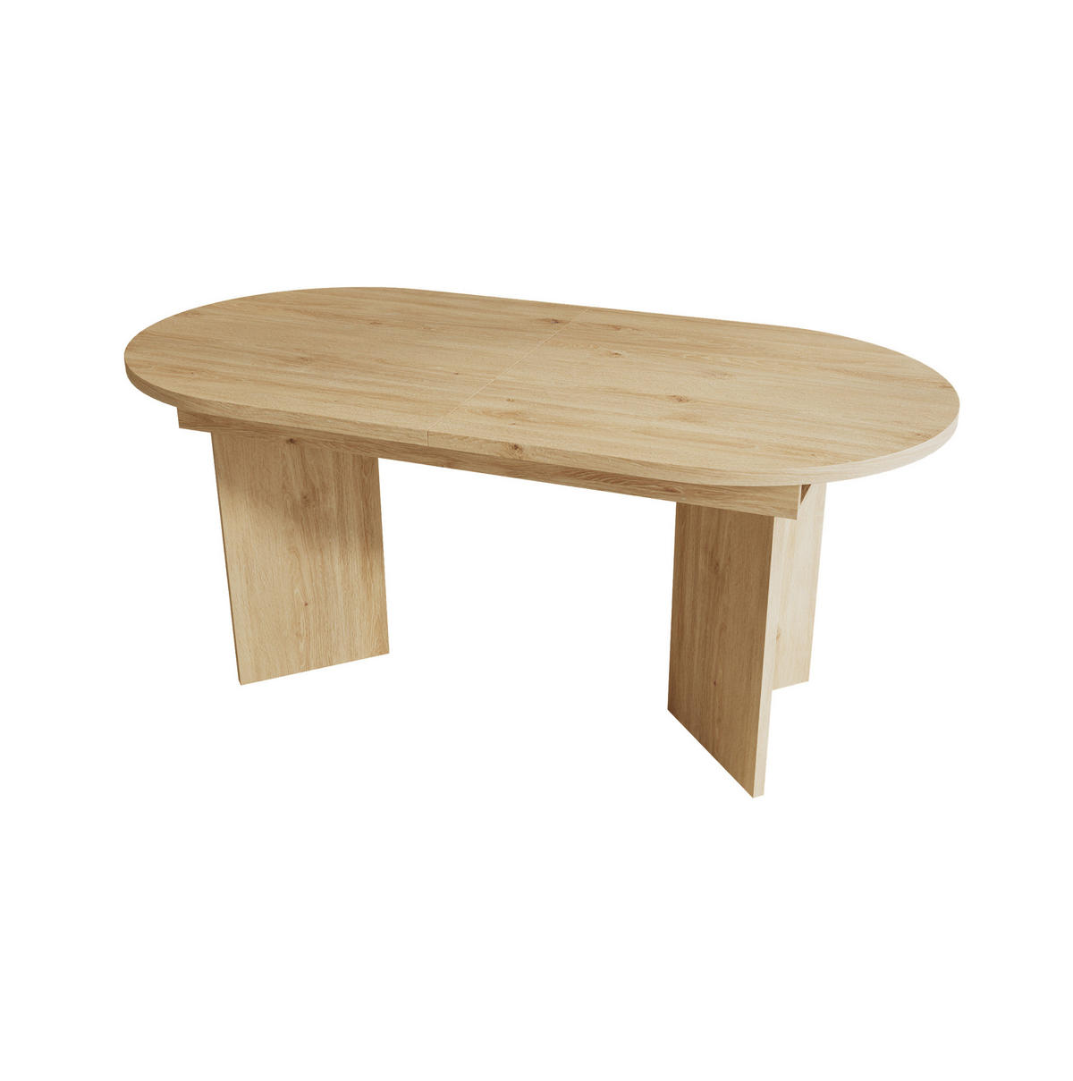 JEDILNA miza 140/180/90 cm raztegljiva, z zaobljenimi robovi in 18 mm ojačano ploščo, Hrast - barve hrasta, leseni material (180/90/75cm) - Redom