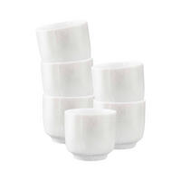 CAPPUCCINOTASSEN OHNE HENKEL Sento Home Aura white 300 ml 6er Set - Weiß, Keramik (0.3L) - Seltmann Weiden