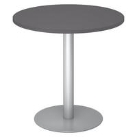 PAUSENTISCH klein STF 80/80/74,5 cm in Graphitfarben/Silberfarben - Silberfarben/Graphitfarben, Holzwerkstoff (80/80/74.5cm) - bümö