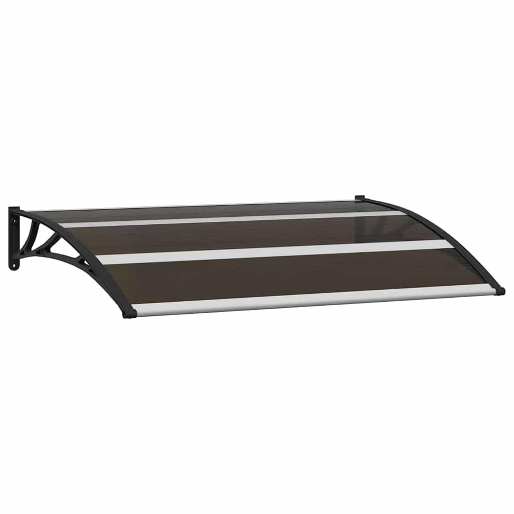 VORDACH Schwarz 120/75 Cm Pc - Schwarz, Kunststoff (120/0.5/75cm) - vidaXL