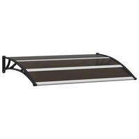 VORDACH Schwarz 120/75 Cm Pc - Schwarz, Kunststoff (120/0.5/75cm) - vidaXL