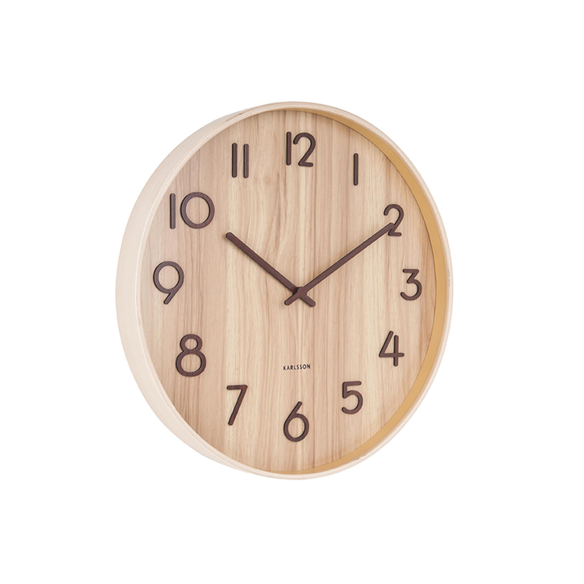 WANDUHR Braun 5.4/60/60 cm - Hellbraun, Holz (60/60/5.4cm) - Karlsson