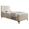 BOXBETT Ono 1, Setite: Links - Beige/Schwarz, Holz/Textil (80/200cm) - MIRJAN24