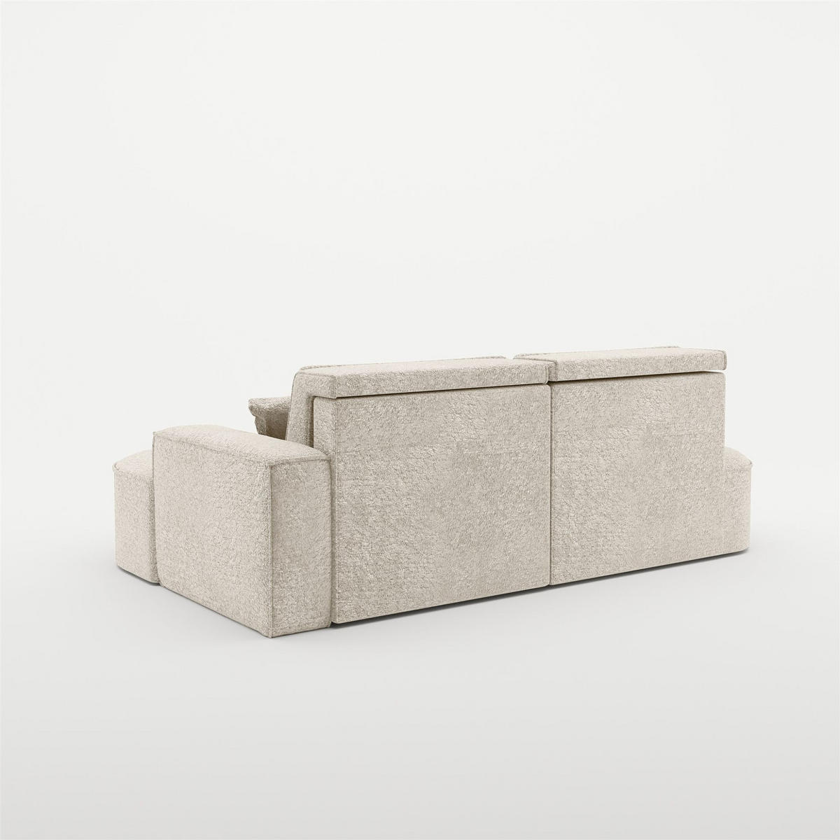 ECKSOFA Venedig Mit Schlaffunktion - Creme, Holzwerkstoff/Textil (278/179cm) - Fun Möbel
