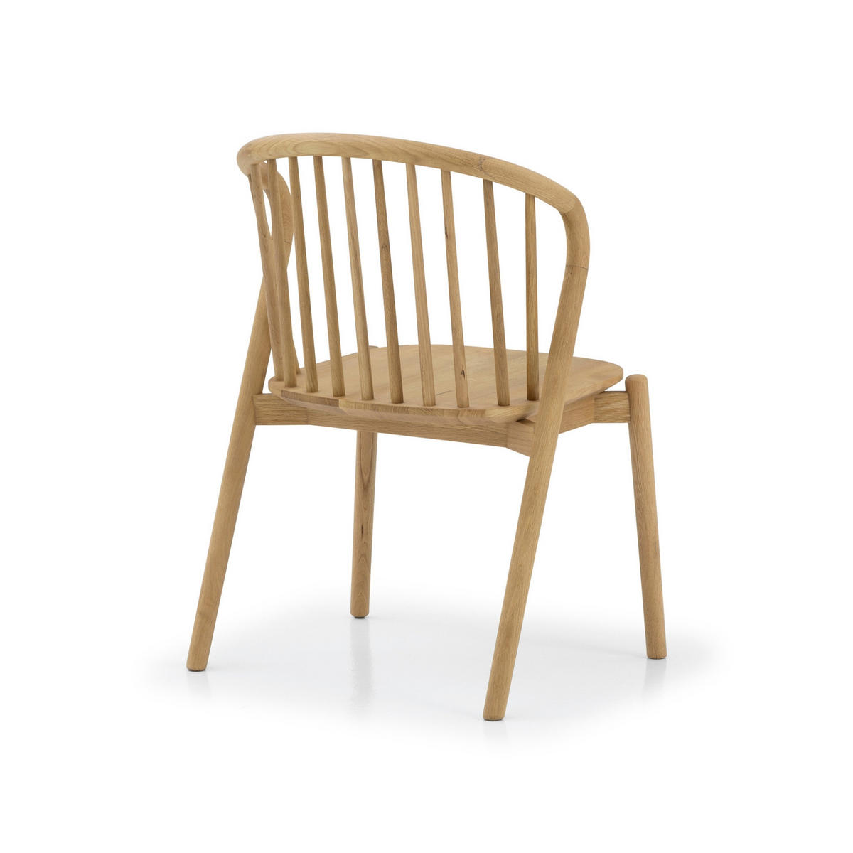 ESSZIMMERSTUHL Saga 2er Set, Natur Eiche - Beige, Holz (54/80/54cm) - WOODEK