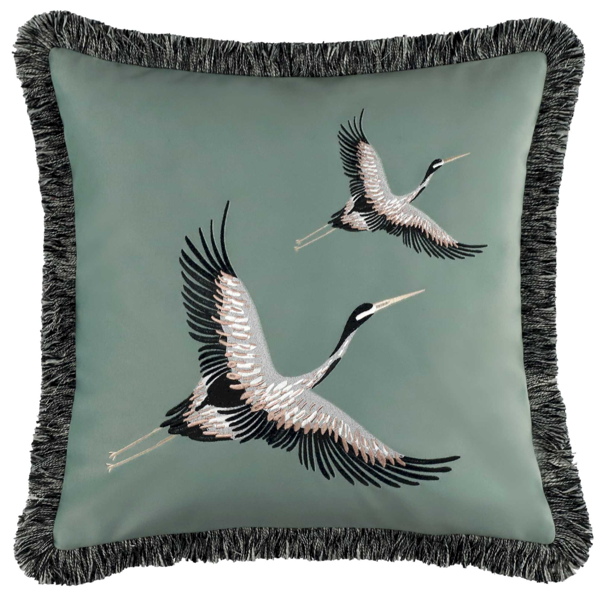 ZIERKISSENHÜLLE TRAIL - Grün, Textil (45/45cm) - Schöner Wohnen